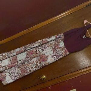 Purple Abstract dress. Perfect for spring and summer Size-M